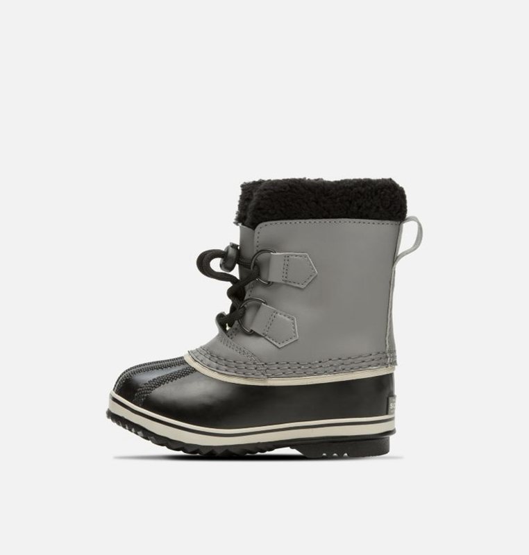 Kids Snow Boots Black/Grey - Sorel Childrens Yoot Pac™ TP - 374-GBDNQF